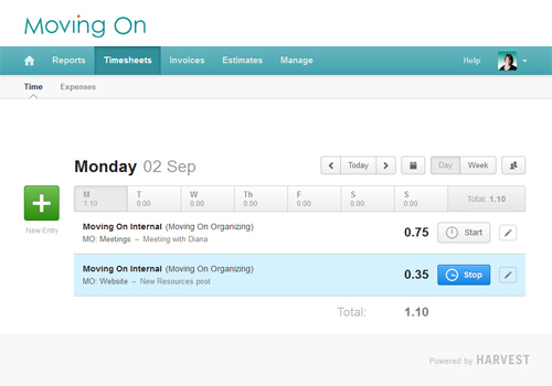 Harvest Time tracking software