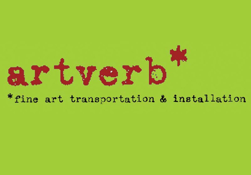 artverb logo fine art transportation and installation